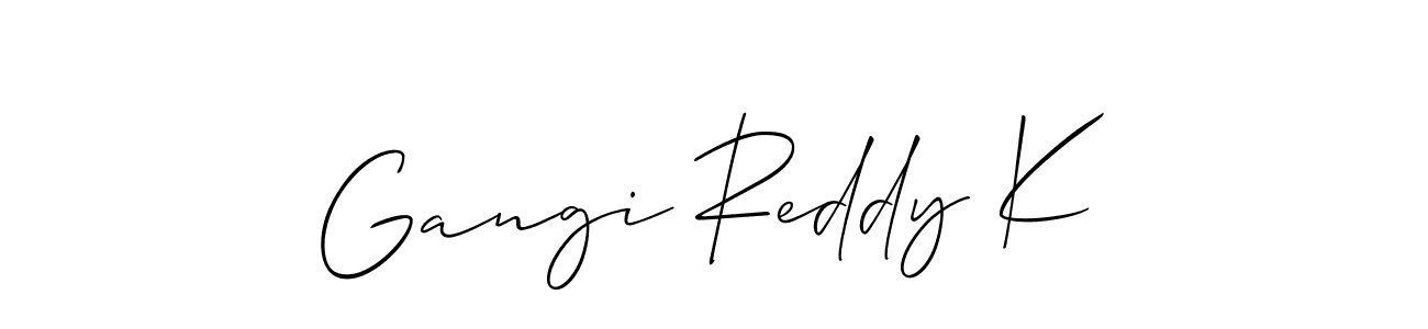 Here are the top 10 professional signature styles for the name Gangi Reddy K. These are the best autograph styles you can use for your name. Gangi Reddy K signature style 2 images and pictures png