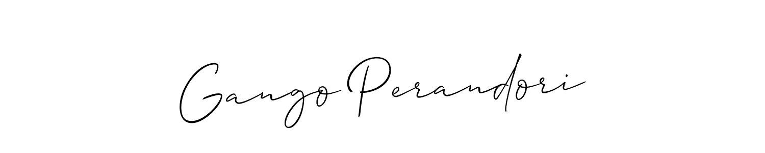 Check out images of Autograph of Gango Perandori name. Actor Gango Perandori Signature Style. Allison_Script is a professional sign style online. Gango Perandori signature style 2 images and pictures png