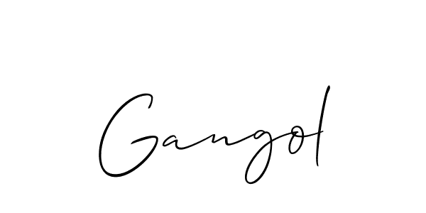 Best and Professional Signature Style for Gangol. Allison_Script Best Signature Style Collection. Gangol signature style 2 images and pictures png