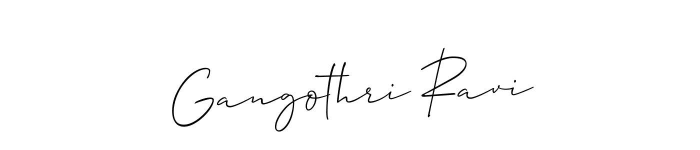 Gangothri Ravi stylish signature style. Best Handwritten Sign (Allison_Script) for my name. Handwritten Signature Collection Ideas for my name Gangothri Ravi. Gangothri Ravi signature style 2 images and pictures png