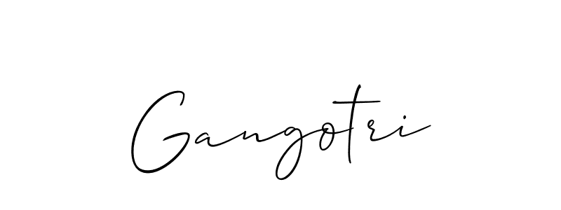 How to Draw Gangotri signature style? Allison_Script is a latest design signature styles for name Gangotri. Gangotri signature style 2 images and pictures png