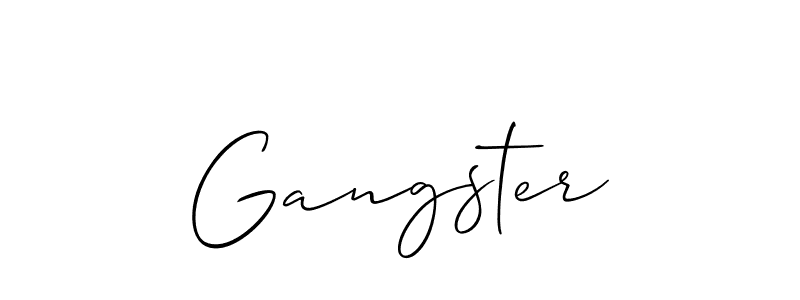 It looks lik you need a new signature style for name Gangster. Design unique handwritten (Allison_Script) signature with our free signature maker in just a few clicks. Gangster signature style 2 images and pictures png