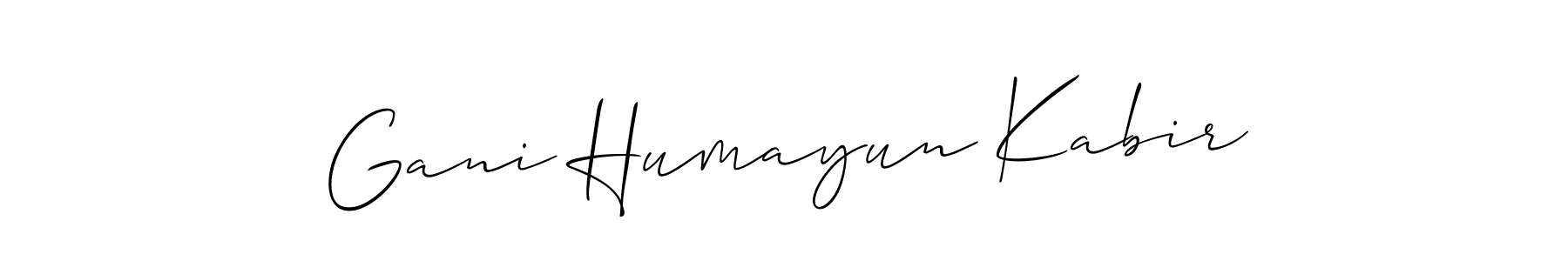 Gani Humayun Kabir stylish signature style. Best Handwritten Sign (Allison_Script) for my name. Handwritten Signature Collection Ideas for my name Gani Humayun Kabir. Gani Humayun Kabir signature style 2 images and pictures png