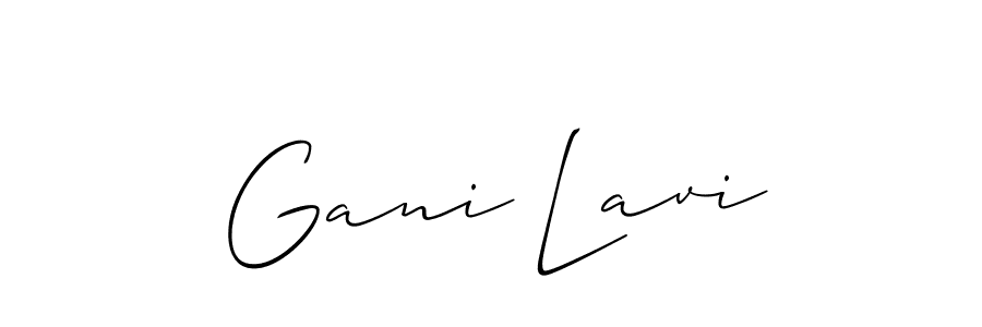 Best and Professional Signature Style for Gani Lavi. Allison_Script Best Signature Style Collection. Gani Lavi signature style 2 images and pictures png