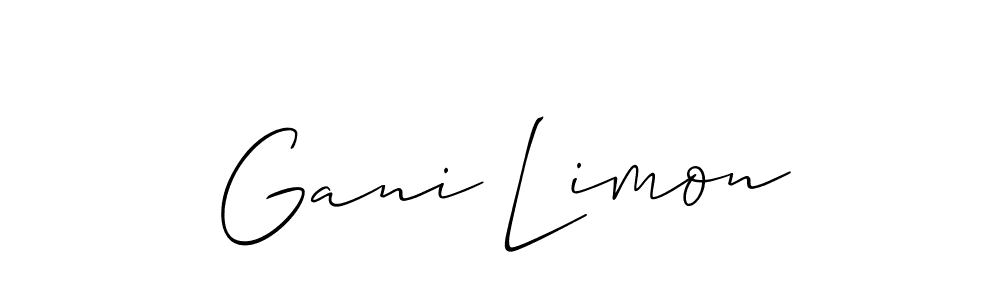 Check out images of Autograph of Gani Limon name. Actor Gani Limon Signature Style. Allison_Script is a professional sign style online. Gani Limon signature style 2 images and pictures png