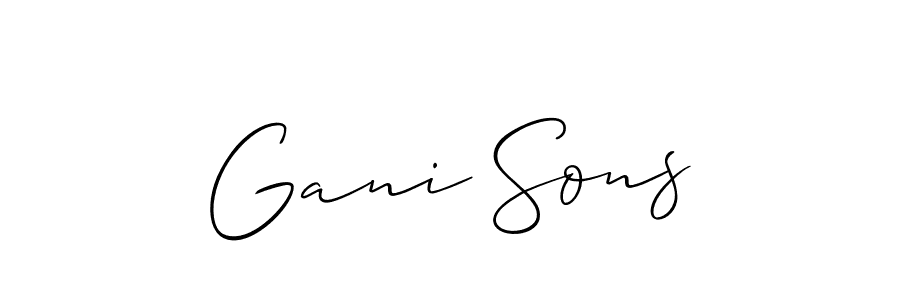 You can use this online signature creator to create a handwritten signature for the name Gani Sons. This is the best online autograph maker. Gani Sons signature style 2 images and pictures png