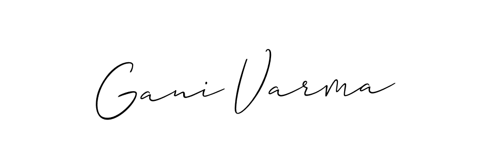 How to Draw Gani Varma signature style? Allison_Script is a latest design signature styles for name Gani Varma. Gani Varma signature style 2 images and pictures png