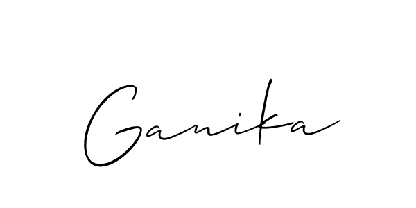 Once you've used our free online signature maker to create your best signature Allison_Script style, it's time to enjoy all of the benefits that Ganika name signing documents. Ganika signature style 2 images and pictures png
