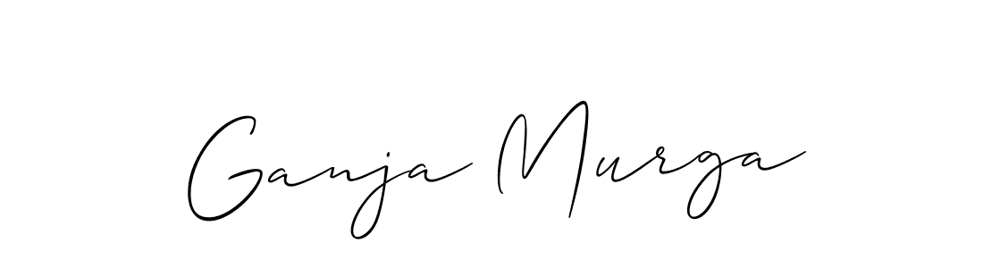 Make a beautiful signature design for name Ganja Murga. With this signature (Allison_Script) style, you can create a handwritten signature for free. Ganja Murga signature style 2 images and pictures png
