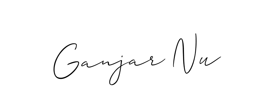 See photos of Ganjar Nu official signature by Spectra . Check more albums & portfolios. Read reviews & check more about Allison_Script font. Ganjar Nu signature style 2 images and pictures png