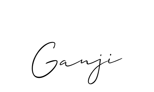 Allison_Script is a professional signature style that is perfect for those who want to add a touch of class to their signature. It is also a great choice for those who want to make their signature more unique. Get Ganji name to fancy signature for free. Ganji signature style 2 images and pictures png