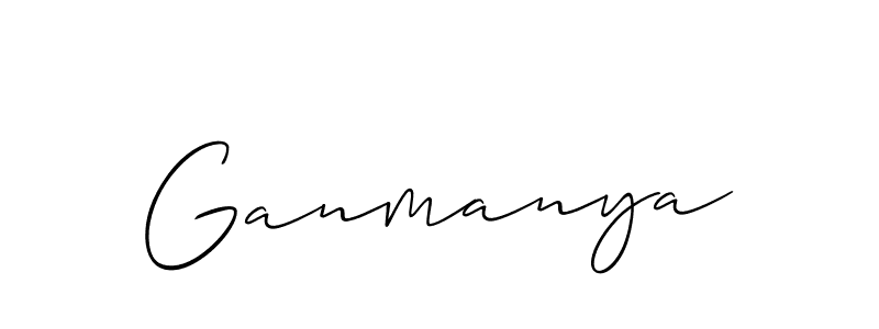 Once you've used our free online signature maker to create your best signature Allison_Script style, it's time to enjoy all of the benefits that Ganmanya name signing documents. Ganmanya signature style 2 images and pictures png