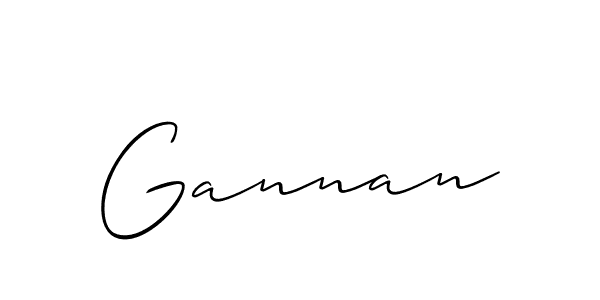 Also we have Gannan name is the best signature style. Create professional handwritten signature collection using Allison_Script autograph style. Gannan signature style 2 images and pictures png