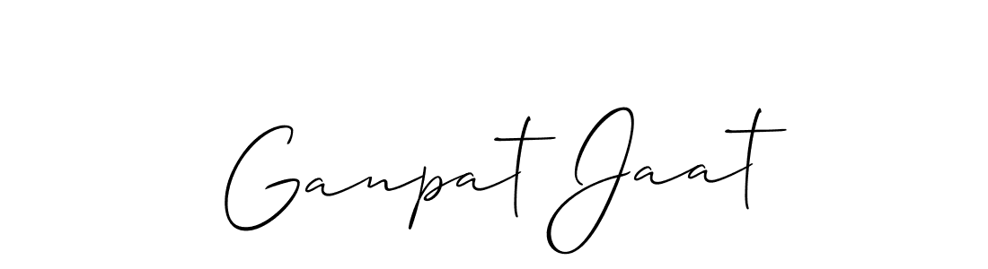 This is the best signature style for the Ganpat Jaat name. Also you like these signature font (Allison_Script). Mix name signature. Ganpat Jaat signature style 2 images and pictures png