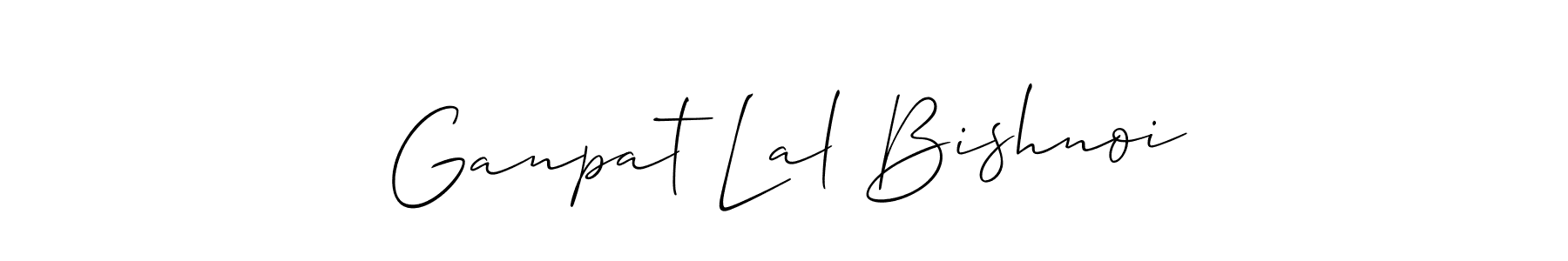 How to Draw Ganpat Lal Bishnoi signature style? Allison_Script is a latest design signature styles for name Ganpat Lal Bishnoi. Ganpat Lal Bishnoi signature style 2 images and pictures png