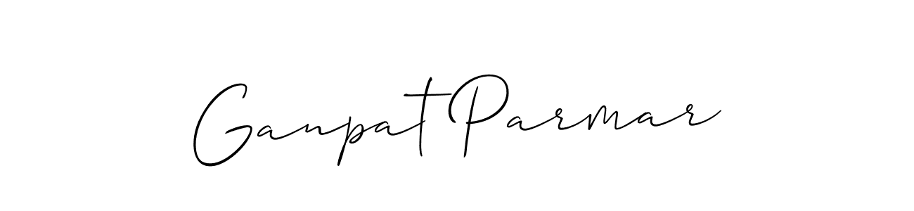Design your own signature with our free online signature maker. With this signature software, you can create a handwritten (Allison_Script) signature for name Ganpat Parmar. Ganpat Parmar signature style 2 images and pictures png