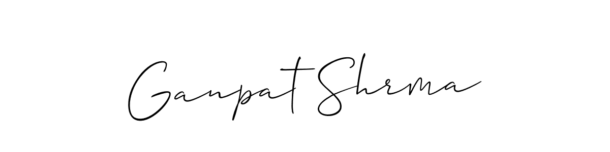 Also You can easily find your signature by using the search form. We will create Ganpat Shrma name handwritten signature images for you free of cost using Allison_Script sign style. Ganpat Shrma signature style 2 images and pictures png