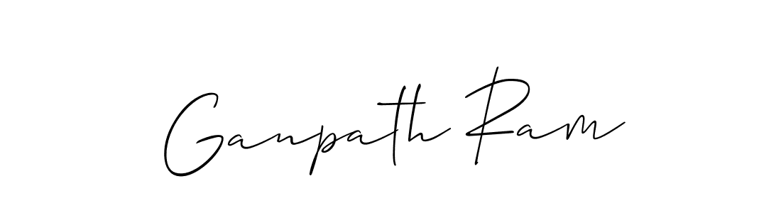 Also You can easily find your signature by using the search form. We will create Ganpath Ram name handwritten signature images for you free of cost using Allison_Script sign style. Ganpath Ram signature style 2 images and pictures png