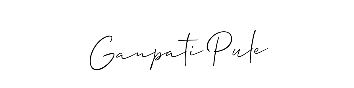 The best way (Allison_Script) to make a short signature is to pick only two or three words in your name. The name Ganpati Pule include a total of six letters. For converting this name. Ganpati Pule signature style 2 images and pictures png