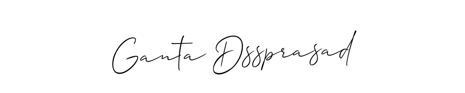 This is the best signature style for the Ganta Dssprasad name. Also you like these signature font (Allison_Script). Mix name signature. Ganta Dssprasad signature style 2 images and pictures png