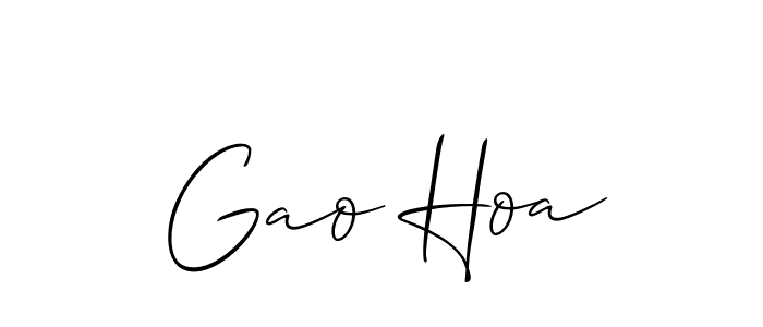 Gao Hoa stylish signature style. Best Handwritten Sign (Allison_Script) for my name. Handwritten Signature Collection Ideas for my name Gao Hoa. Gao Hoa signature style 2 images and pictures png