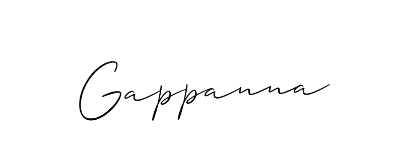Best and Professional Signature Style for Gappanna. Allison_Script Best Signature Style Collection. Gappanna signature style 2 images and pictures png