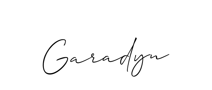 Also You can easily find your signature by using the search form. We will create Garadyn name handwritten signature images for you free of cost using Allison_Script sign style. Garadyn signature style 2 images and pictures png