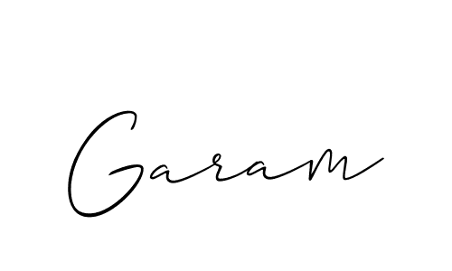 Similarly Allison_Script is the best handwritten signature design. Signature creator online .You can use it as an online autograph creator for name Garam. Garam signature style 2 images and pictures png