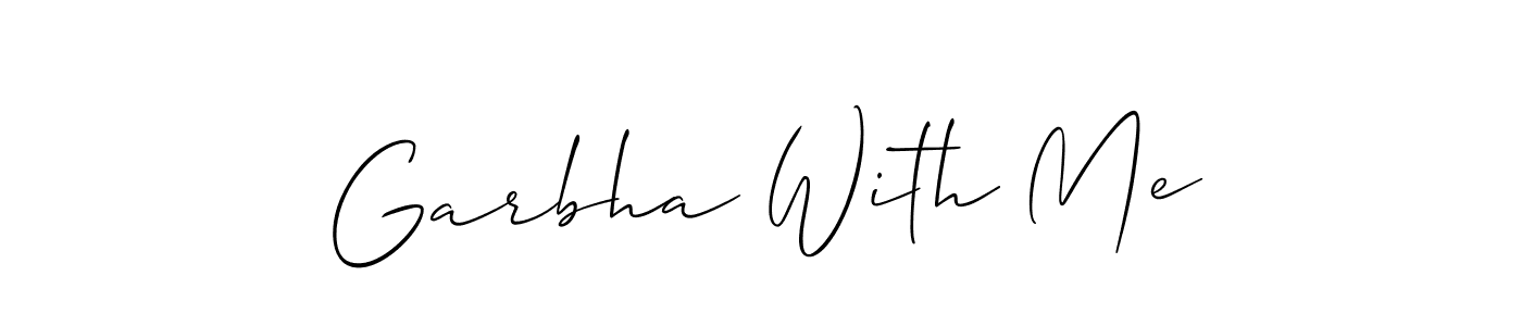 Best and Professional Signature Style for Garbha With Me. Allison_Script Best Signature Style Collection. Garbha With Me signature style 2 images and pictures png