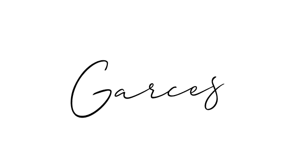 Make a beautiful signature design for name Garces. Use this online signature maker to create a handwritten signature for free. Garces signature style 2 images and pictures png