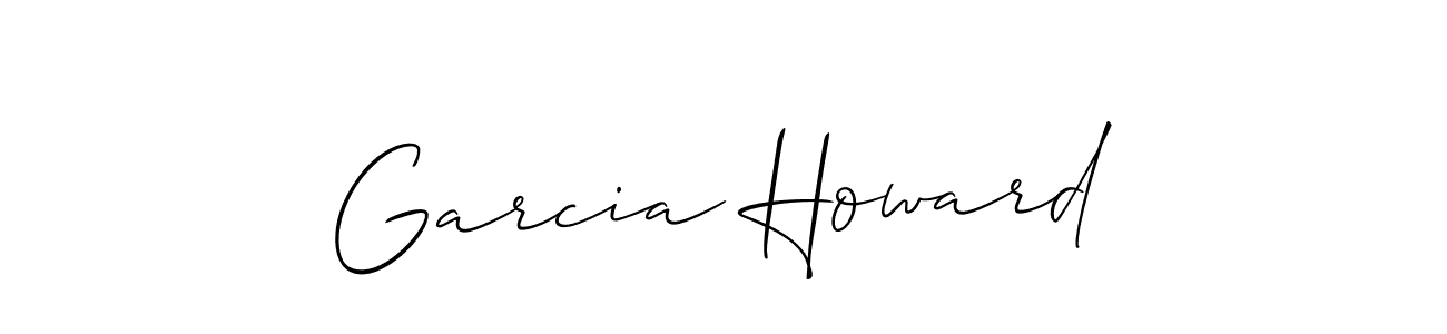 Best and Professional Signature Style for Garcia Howard. Allison_Script Best Signature Style Collection. Garcia Howard signature style 2 images and pictures png