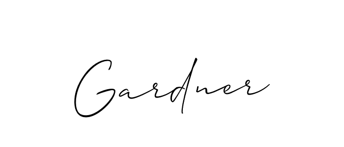 How to make Gardner name signature. Use Allison_Script style for creating short signs online. This is the latest handwritten sign. Gardner signature style 2 images and pictures png