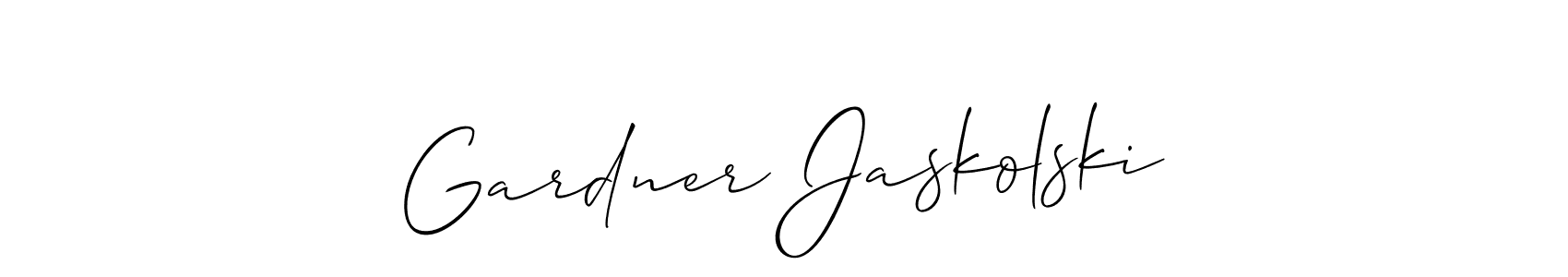 Once you've used our free online signature maker to create your best signature Allison_Script style, it's time to enjoy all of the benefits that Gardner Jaskolski name signing documents. Gardner Jaskolski signature style 2 images and pictures png