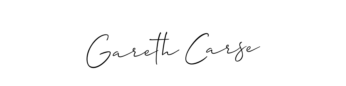 Design your own signature with our free online signature maker. With this signature software, you can create a handwritten (Allison_Script) signature for name Gareth Carse. Gareth Carse signature style 2 images and pictures png