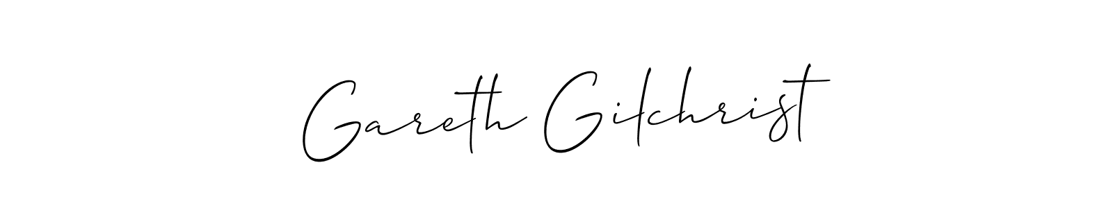 Use a signature maker to create a handwritten signature online. With this signature software, you can design (Allison_Script) your own signature for name Gareth Gilchrist. Gareth Gilchrist signature style 2 images and pictures png