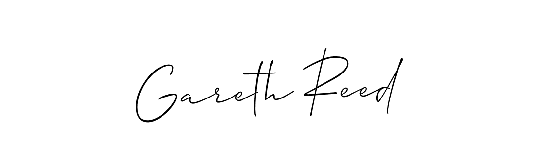 Create a beautiful signature design for name Gareth Reed. With this signature (Allison_Script) fonts, you can make a handwritten signature for free. Gareth Reed signature style 2 images and pictures png