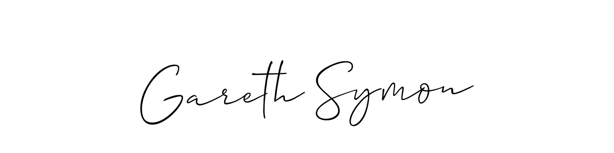 Also You can easily find your signature by using the search form. We will create Gareth Symon name handwritten signature images for you free of cost using Allison_Script sign style. Gareth Symon signature style 2 images and pictures png