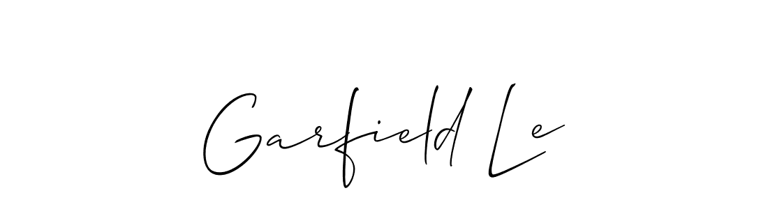 Allison_Script is a professional signature style that is perfect for those who want to add a touch of class to their signature. It is also a great choice for those who want to make their signature more unique. Get Garfield Le name to fancy signature for free. Garfield Le signature style 2 images and pictures png