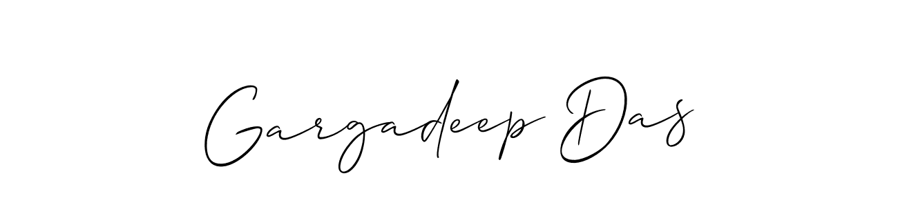 How to make Gargadeep Das signature? Allison_Script is a professional autograph style. Create handwritten signature for Gargadeep Das name. Gargadeep Das signature style 2 images and pictures png