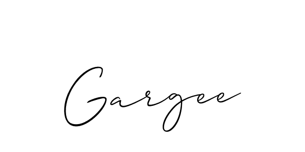 if you are searching for the best signature style for your name Gargee. so please give up your signature search. here we have designed multiple signature styles  using Allison_Script. Gargee signature style 2 images and pictures png