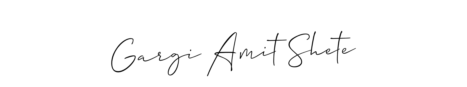 Make a beautiful signature design for name Gargi Amit Shete. Use this online signature maker to create a handwritten signature for free. Gargi Amit Shete signature style 2 images and pictures png