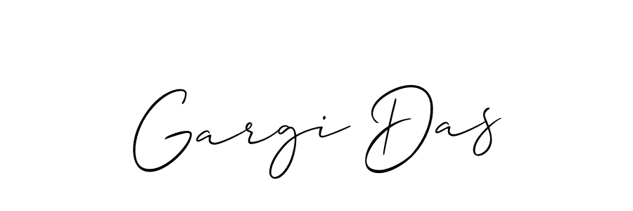 The best way (Allison_Script) to make a short signature is to pick only two or three words in your name. The name Gargi Das include a total of six letters. For converting this name. Gargi Das signature style 2 images and pictures png