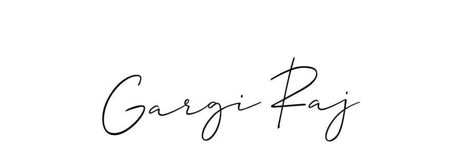 The best way (Allison_Script) to make a short signature is to pick only two or three words in your name. The name Gargi Raj include a total of six letters. For converting this name. Gargi Raj signature style 2 images and pictures png