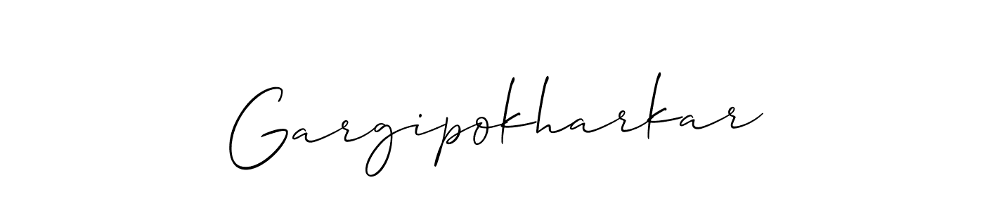 if you are searching for the best signature style for your name Gargipokharkar. so please give up your signature search. here we have designed multiple signature styles  using Allison_Script. Gargipokharkar signature style 2 images and pictures png