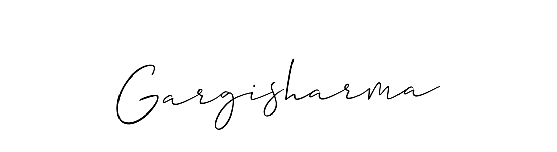 How to Draw Gargisharma signature style? Allison_Script is a latest design signature styles for name Gargisharma. Gargisharma signature style 2 images and pictures png