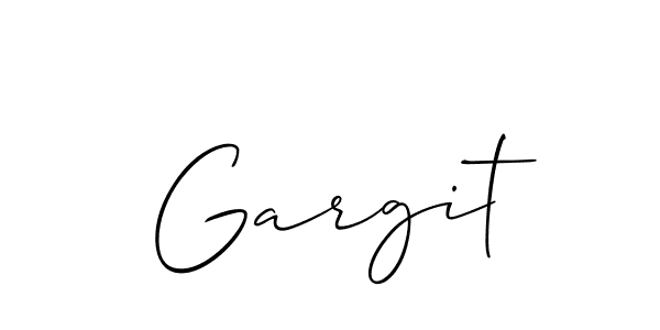 How to Draw Gargit signature style? Allison_Script is a latest design signature styles for name Gargit. Gargit signature style 2 images and pictures png