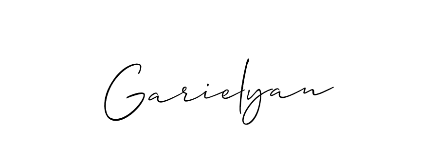 The best way (Allison_Script) to make a short signature is to pick only two or three words in your name. The name Garielyan include a total of six letters. For converting this name. Garielyan signature style 2 images and pictures png