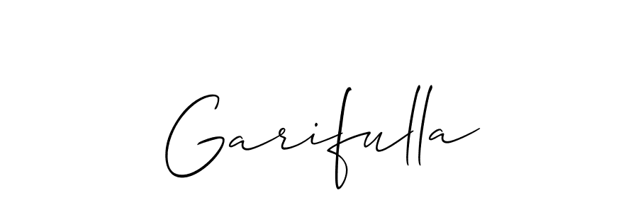 Similarly Allison_Script is the best handwritten signature design. Signature creator online .You can use it as an online autograph creator for name Garifulla. Garifulla signature style 2 images and pictures png