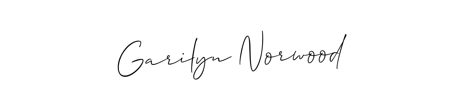Similarly Allison_Script is the best handwritten signature design. Signature creator online .You can use it as an online autograph creator for name Garilyn Norwood. Garilyn Norwood signature style 2 images and pictures png