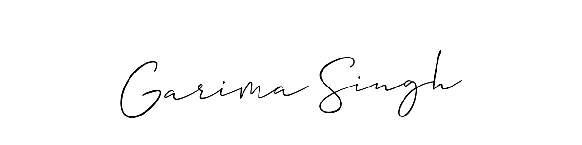 The best way (Allison_Script) to make a short signature is to pick only two or three words in your name. The name Garima Singh include a total of six letters. For converting this name. Garima Singh signature style 2 images and pictures png